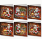 Preview: Diamond Painting 6er-Set Weihnachtskarten mit Santa-Claus